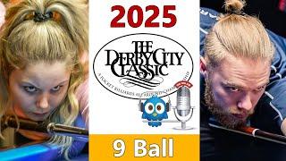 Kristina Tkach vs Mickey Krause  - 9 Ball - 2025 Derby City Classic rd 8