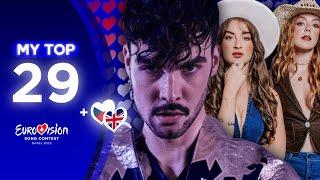 Eurovision 2025 | Top 29 (NEW: )