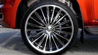 Holden Colorado truck 24 inch custom rims Panther Spider wheels