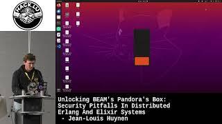 Security Pitfalls In Distributed Erlang And Elixir Systems - Jean-Louis Huynen