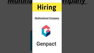 Genpact Walk in Interview | Jobs Update | 2025 | #shorts #shortsvideo #viralvideo #ytshorts