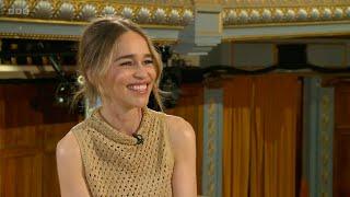 Interview: Emilia Clarke, Game of Thrones, The Seagull and the strokes. 17 July 22