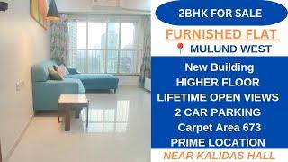 2Bhk Furnished Flat For Sale In Mulund West Near Kalidas Hall|carpet area 673|Lifetime Open View