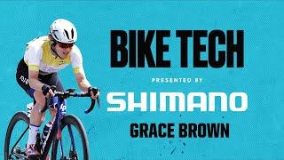 Grace Brown Bike Tech with Shimano | 2022 UCI Road World Championships