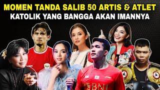 Momen selebrasi TANDA SALIB 50 ARTIS & ATLET KATOLIK yang BANGGA dengan IMANNYA‼️