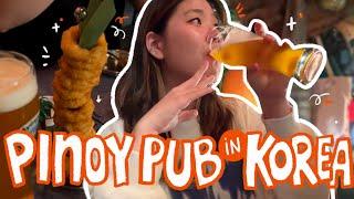 (FILIPINO PUB in Korea ) Trying their MANGO BEER for the FIRST TIME  | Juwonee