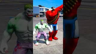 Hulk Team VS Baby Spider Man Team Which Random Team Will Win 81%  #shorts #gta5 #hulk #spiderman