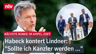 Nächste Runde im Ampel-Zoff - Habeck kontert Lindner: "Sollte ich Kanzler werden ..." | ntv