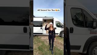 Here’s a 60 second van tour of our dream van let us know your ?s #vanbuild #vantour #vanlife