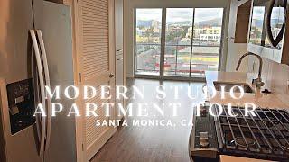 Living In A VERY TINY Box Studio Apartment On Santa Monica Beach | 400 Sq Ft