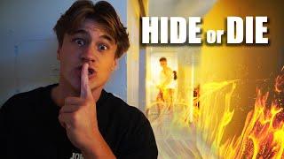 When the BOYS play hide & seek...