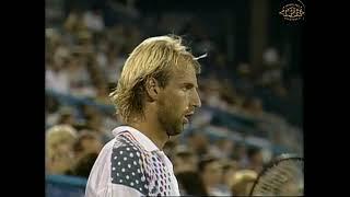 Here is the final part of the second set between Sampras and Muster at the 1990 Us Open