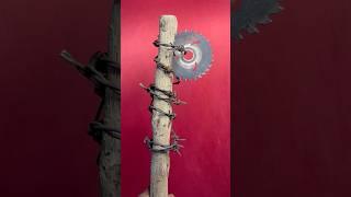 Making Saw Blade Weapon #survival #diy #shortvideo #blade #weaponanalysis #skills #craft #woodwork