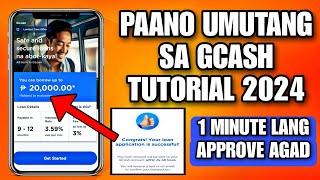 HOW TO LOAN IN GCASH 2024 | PAANO MANGUTANG SA GCASH 2024 | PAANO BA TUTORIAL?