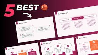 5 BEST Numbered Slide Designs in PowerPoint  PowerPoint Tutorial For Beginners