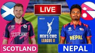 Live: Nepal vs Scotland | 74th Match | Live Cricket Score & Commentary