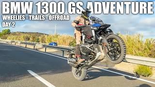 BMW GS 1300 Adventure REVIEW : Stand-Up Wheelies & Coastal Offroad Trails to Malaga