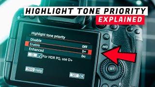 Highlight Tone Priority Explained - Canon Menu