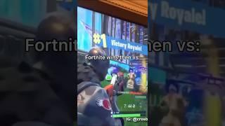 Fortnite wins then VS now….