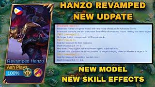 FINALLY!! NEW HANZO REVAMPED PATCH UPDATE!!!  (NEW MODEL AND SKILL EFFECTS)