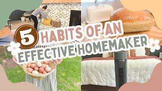 5 Habits of a Highly Effective Housewife // Homemaking Tips and Tricks from my 15 Years Experience