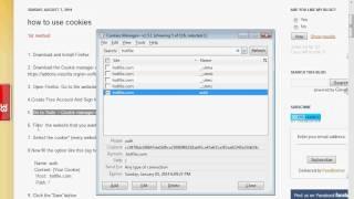 How To Use Cookie In Firefox(Cookie Manager)