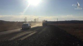 Дорога по улице Пригородная (Въезд в Большой Камень)