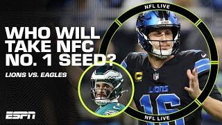 Eagles vs. Lions: WHO takes NFC's No. 1 SEED?  Can Jalen Hurts lead Philly to the top? | NFL Live