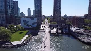 @Flying around Gantry Plaza State Park & Pepsi cola sign LIC 