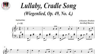 Lullaby, Cradle Song, Wiegenlied, Op. 49, No. 4 - Johannes Brahms, Piano Sheet Music, Piano Tutorial