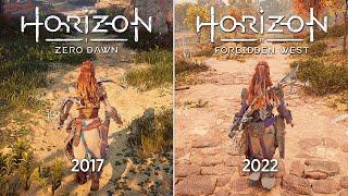 Horizon Forbidden West против Horizon Zero Dawn - Сравнение физики и Деталей