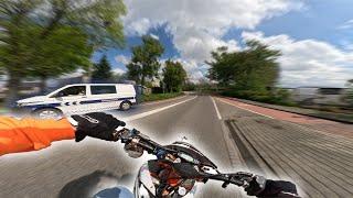 RONDJE OP DE SUPERMOTO OP KONINGSDAG  KTM EXC 125 | RAW SOUND | 4K GOPRO POV