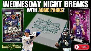 NATIONAL TREASURES, ORIGINS FOOTBALL, & COSMIC BASEBALL! Wednesday Night Sports Card Group Breaks!