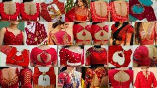 ️red colour blouse designs 2024/blouse design/blouse back neck designs and sleevesdesign#blouse