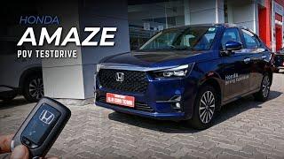 2025 HONDA AMAZE FACELIFT (ZX) | 1.2L 89bhp 110nm - POV Test Drive #58 | ENJE