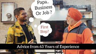 Job or Business ? How and when to start a Business ? | Advice from Papa | TSMadaan & Him eesh Madaan