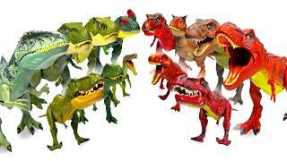 RED VS. GREEN Dinos Collection!! | Amazing Dinosaurs