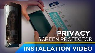 Tech Armor 4-Way Privacy PET Screen Protector Installation Video