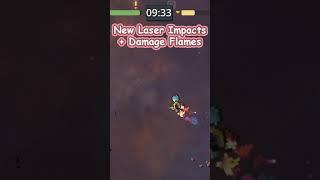 Cozy Space Survivors: New Laser Impact/ShipDamage VFX #gamedev