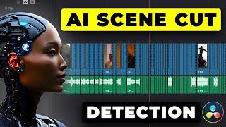 AI Auto Scene Cut DETECTION in Davinci Resolve 18 | Tutorial