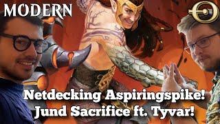 Netdecking Aspiringspike! Jund Sacrifice ft. Tyvar! | Modern | MTGO