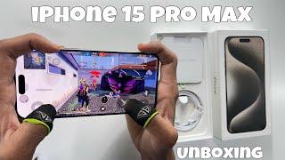 iPhone 15 Pro Max Unboxing Gaming Free Fire Gameplay 2 Finger Handcam