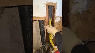 Replacing a rusted T connection for a kitchen drain line 
