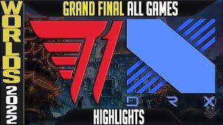 T1 vs DRX Highlights ALL GAMES | Worlds 2022 GRAND FINAL | T1 vs DRX