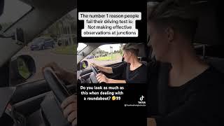 How you should look at roundabouts  #drivingexam #drivinglessons #roundabout