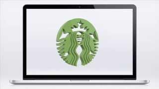 Starbucks - 3D Brand Logo Animation - Screensaver - 3d-logo.co.uk