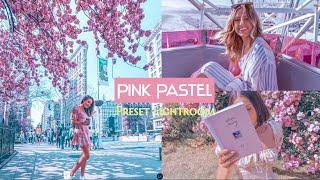 Pink Blush Preset - Lightroom Mobile Tutorial -Tutorial Pink Pastel Tone - Lightroom Free preset DNG