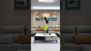 Tranh tráng gương treo phòng khách hiện đại, sang trọng  #tranhtreotuong #tườngxinh