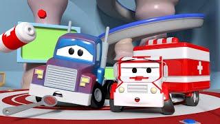 救护车安柏在汽车城   变形卡车卡尔 国语中文儿童卡通片 Car City - Mandarin Ambulance Cartoons for Kids