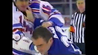 Maple Leafs - Rangers rough stuff 1/12/98